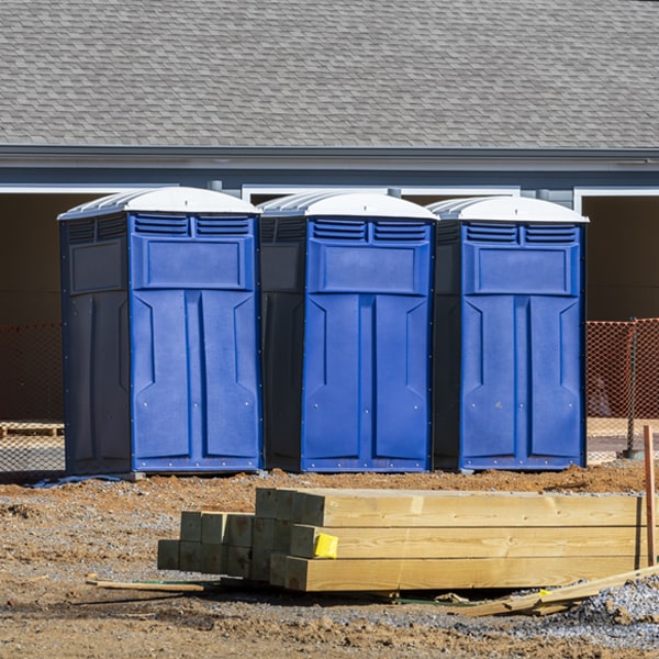 what is the expected delivery and pickup timeframe for the portable toilets in West Pottsgrove Pennsylvania